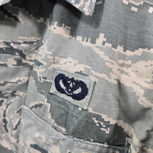 Military Jacket 36L Small Medium Digital Camo Desert Top Shirt Air Force Assault - Picture 9 of 13